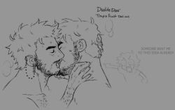dorian_(date_everything), date_everything, bara, gay, kissing