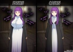 fern_(sousou_no_frieren), sousou_no_frieren, neocoill, 1girls, alternate_breast_size