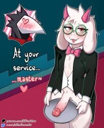 ralsei, ralsei_with_white_fur, swatchling_(deltarune), deltarune, deltarune_chapter_2