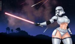female_stormtrooper, stormtrooper, stormtrooper_(female), star_wars, senbonzakuraart