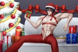 norton_campbell, christmas, identity_v, 1boy, gay