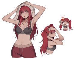 alyssa_(limbus_company), limbus_company, project_moon, misg1111, after_shower
