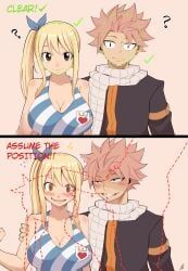 lucy_heartfilia, natsu_dragneel, fairy_tail, joshdinobarney, 1boy