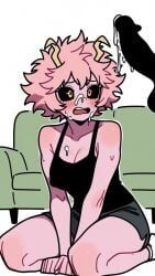 ashido_mina, mina_ashido, my_hero_academia, after_sex, clothes_lift