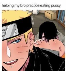 uchiha_sasuke, uzumaki_naruto, naruto_(series), 2boys, anilingus