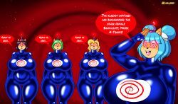 ami_bandicoot, isabella_bandicoot, liz_bandicoot, megumi_bandicoot, nitro_squad