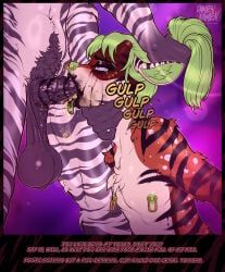 damienkamien, animal_genitalia, animal_penis, anthro, antlers