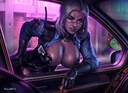 cyberpunk_2077, anonarts, 1girls, artist_name, artist_signature