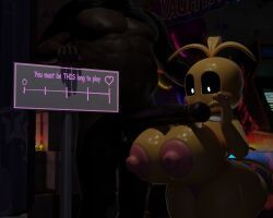 toy_chica_(fnaf), five_nights_at_freddy's, fnaf, hardframe, 1boy