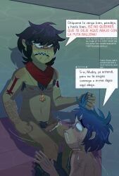 2d_(gorillaz), murdoc_niccals, murdoc_niccals_(plastic_beach), gorillaz, 2boys