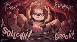 st4rs6, anthro, anthro_prey, bodily_fluids, digestion