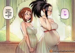 uraraka_ochako, yaoyorozu_momo, boku_no_hero_academia, my_hero_academia, amadeus_v