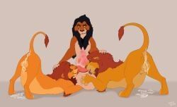 mufasa, scar_(the_lion_king), simba_(the_lion_king), disney, the_lion_king
