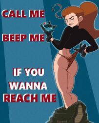 kimberly_ann_possible, kim_possible, kazzian, 1girls, ass