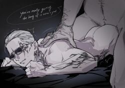 victor_gideon, zeno_(resident_evil_requiem), resident_evil, gay, larger_male