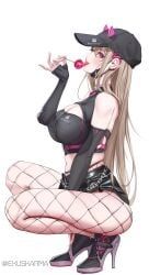 viper_(nikke), goddess_of_victory:_nikke, ekuskarma, alternate_color, bare_shoulders