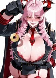 satsuki_(blue_archive), blue_archive, sakaro, 1girls, areola_slip