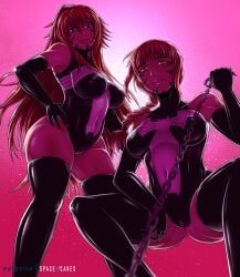 makima_(chainsaw_man), rias_gremory, chainsaw_man, high_school_dxd, marvel