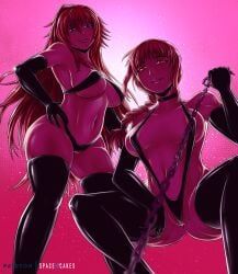 makima_(chainsaw_man), rias_gremory, chainsaw_man, high_school_dxd, spacen'cakes