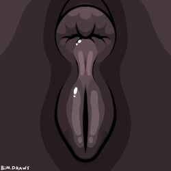 animal_genitalia, anus, beastiality, brown_body, brown_skin