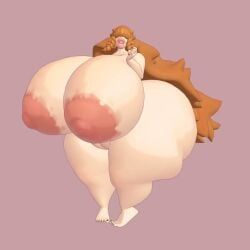 eve_(powerslamming), oxart, 1girls, areolae, areolar_amelanism