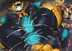 tachy_(metal_cardbot), metal_cardbot, pochincoff, 1girl, anus