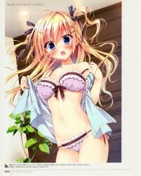 melonbooks, original, ryohka, 1girls, blonde_hair