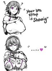 1500sumire, 1girls, body_writing, bust, collar