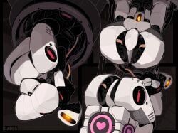 glados, glados_(humanoid), weighted_companion_cube, portal_(series), portal_2
