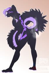 lafayette_skunk, snowmutt, anthro, ass, balls
