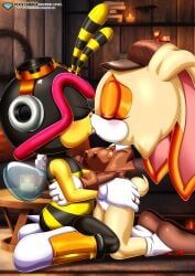 charmy_bee, cream_the_rabbit, sega, shogakukan, sonic_(series)