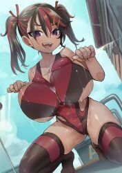 ariduka_formica, virtual_ant_channel, tamada_heijun, 1girls, against_glass
