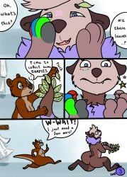 lessy_blueberry, sillydraco, <3_eyes, anthro, black_nose