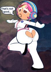 astronaut_cookie, cookie_run, whiteyounglink2, 1girls, ass