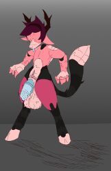 pezpengoo, alien_genitalia, android, anthro, balls