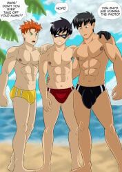 conner_kent, dick_grayson, kid_flash, robin_(dc), superboy