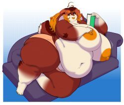 canela_(mr.pink), mr.pink, anthro, arm_on_breast, ass