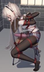 original, remiliacn, 1girls, arms_behind_back, arms_tied