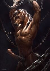 ganachethehorse, alsares, animal_genitalia, animal_penis, anthro
