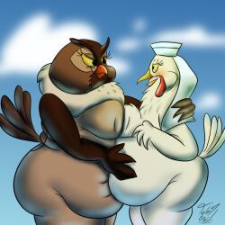 big_mama_(tfath), lady_kluck, disney, robin_hood_(disney), the_fox_and_the_hound