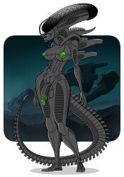 xenomorph, alien_(franchise), penny_prickles, 4_toes, 6_fingers