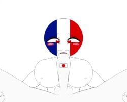 france_(countryhumans), japan_(countryhumans), countryhumans, countryhumans_girl, big_breasts