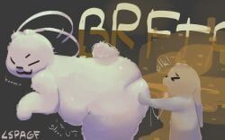 big_fat_stinky_unwashed_sweaty_bunny_(lspagf), lspagf, animal_humanoid, anthro, bent_over