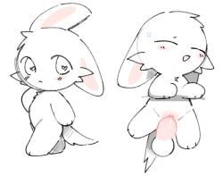 kirichiiii, anthro, blush, bodily_fluids, chest_tuft