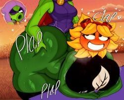 green_shadow_(pvz), solar_flare_(pvz), sunflower_(pvz), plants_vs._zombies, plants_vs_zombies
