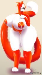 nik0p00tat00, belly, belly_expansion, big_breasts, bodily_fluids