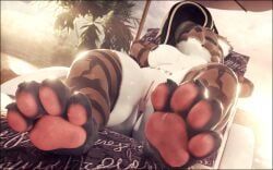 lill_esp, anthro, anus, barefoot, beach