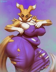 digimon_(species), renamon, bandai_namco, digimon, belms
