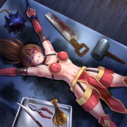 eternal_dread, 1girls, armpits, bad_end, bdsm