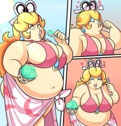 princess_peach, princess_peach_(swimwear), tiara_(mario), mario_(series), nintendo